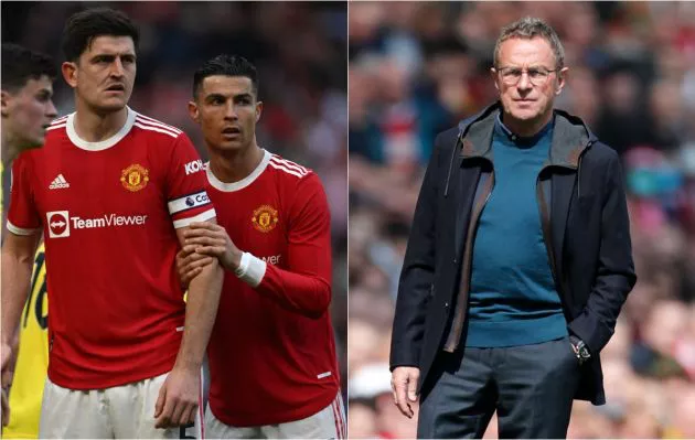 harry maguire cristiano ronaldo ralf rangnick manchester united