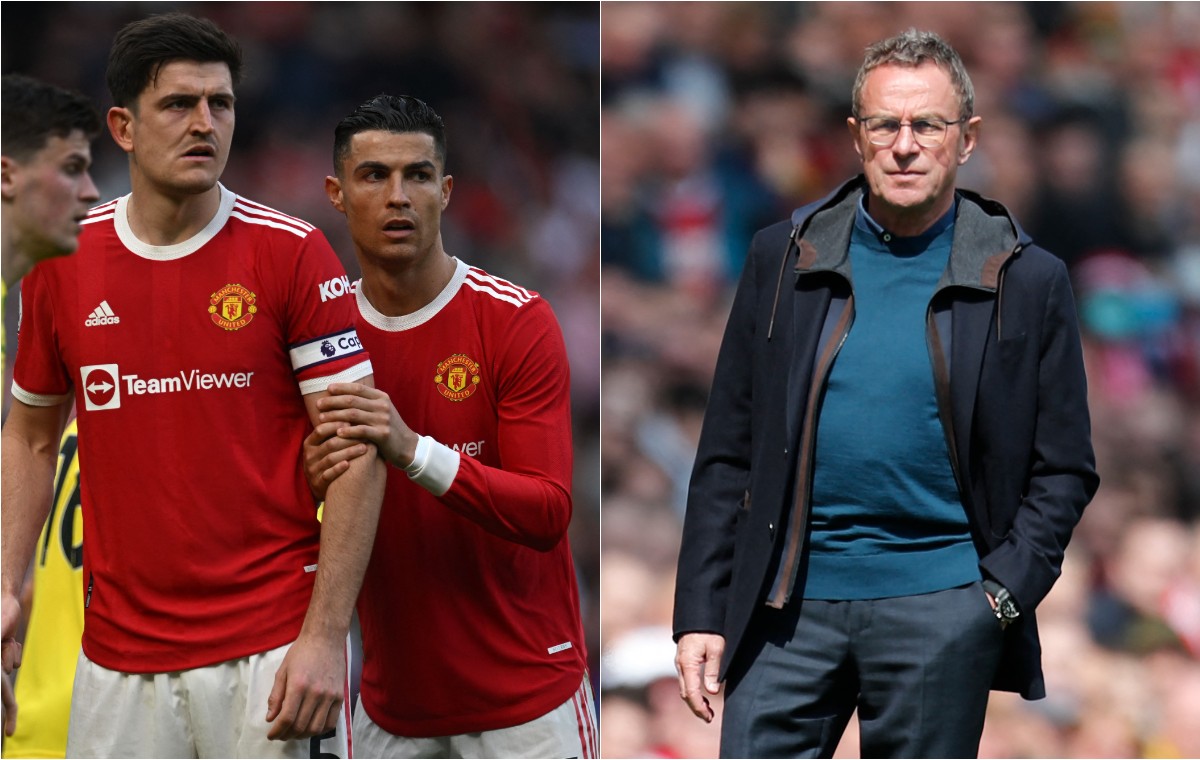 harry maguire cristiano ronaldo ralf rangnick manchester united