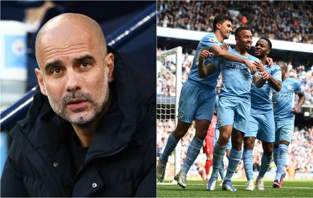 pep guardiola gabriel jesus man city raheem sterling