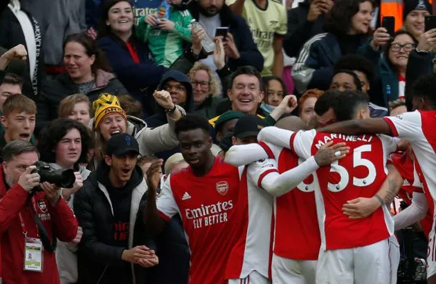 saka martinelli arsenal man city 2022