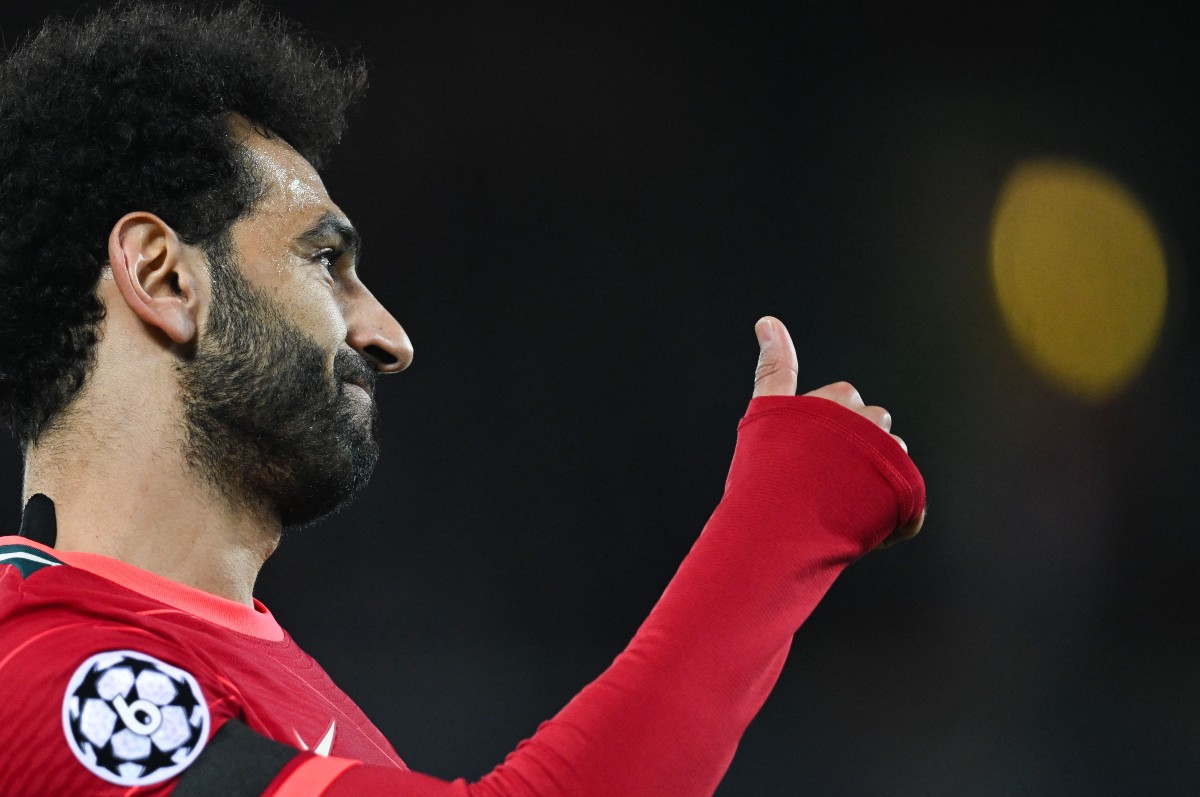 salah liverpool benfica thumbs up