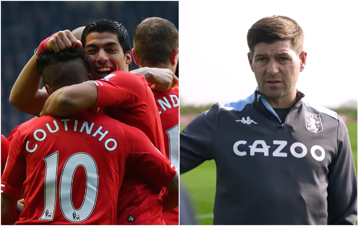 suarez coutinho gerrard liverpool aston villa