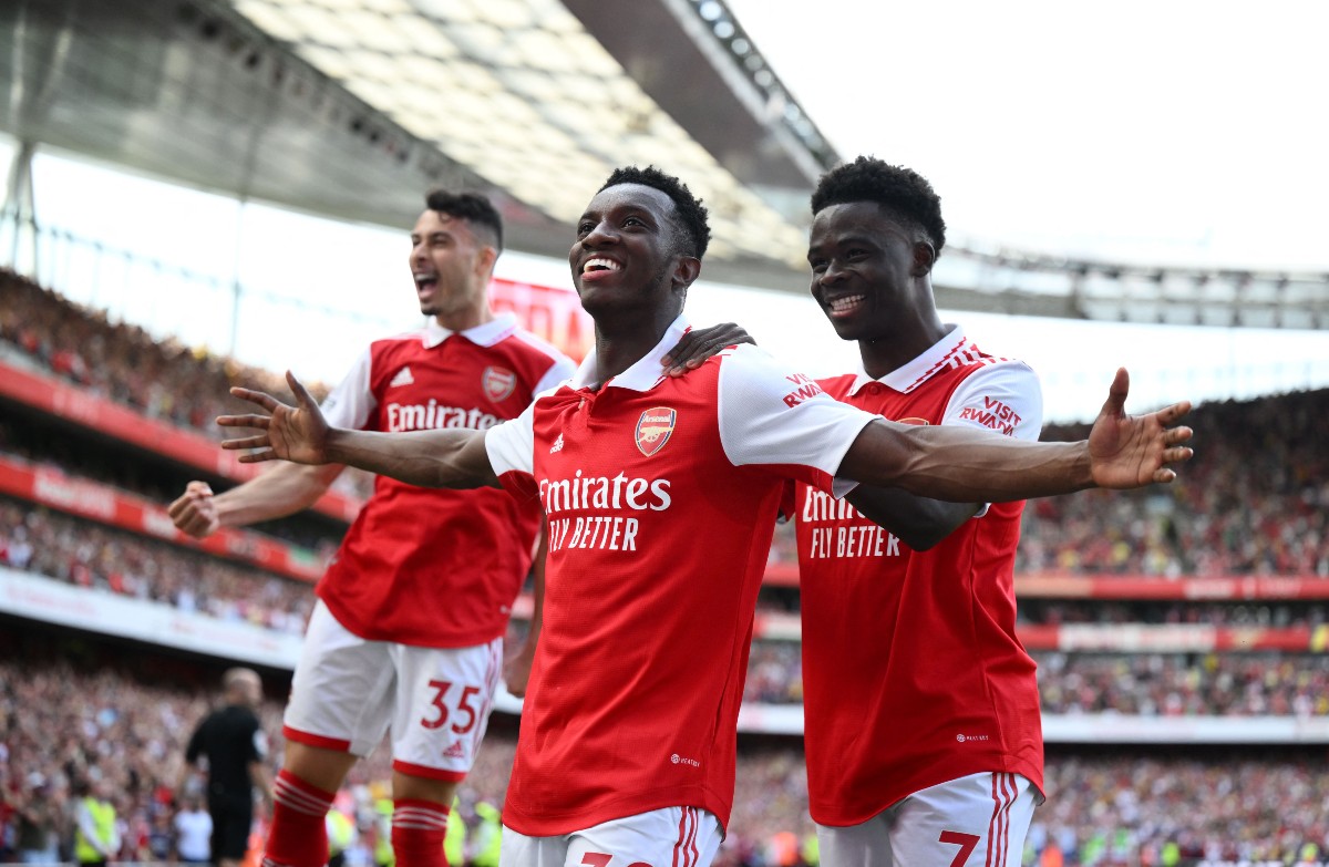 Arsenal Everton Martinelli Nketiah Saka