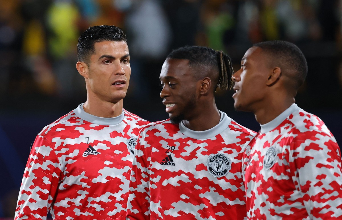 Cristiano Ronaldo Aaron Wan-Bissaka Anthony Martial