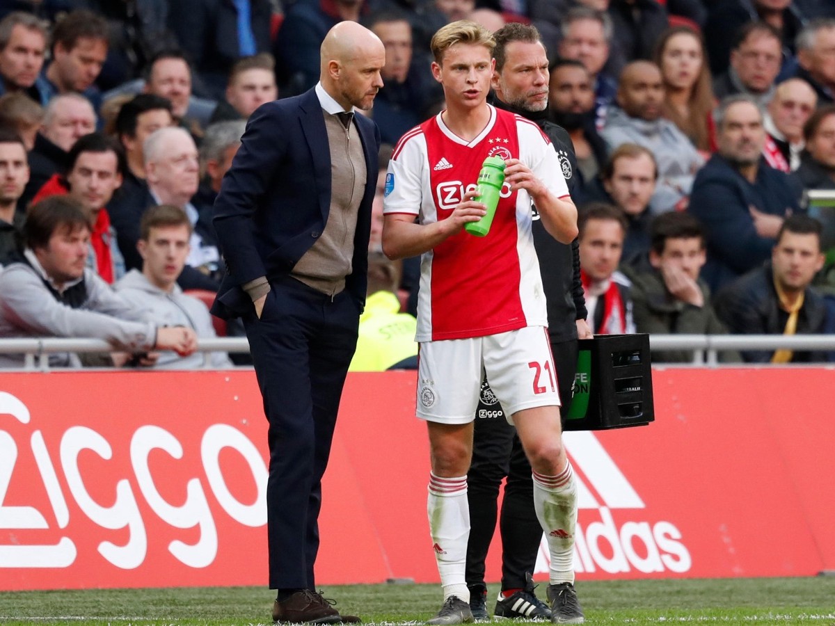 Erik ten Hag Frenkie de Jong Erik ten Hag Frenkie de Jong