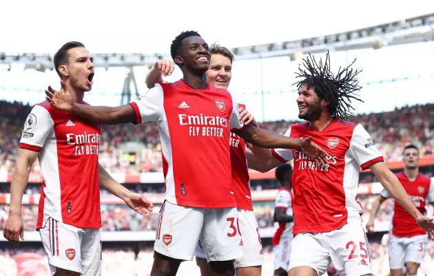 Eddie Nketiah Arsenal vs Leeds goal 2022