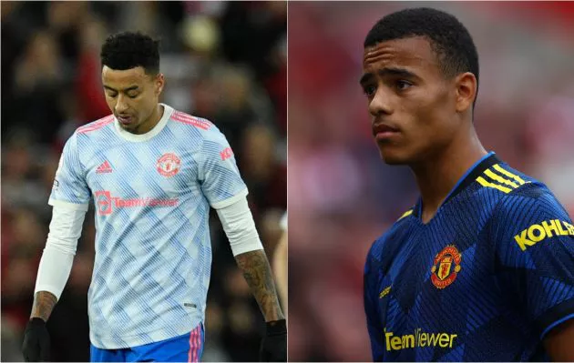 Jesse Lingard Mason Greenwood Manchester United