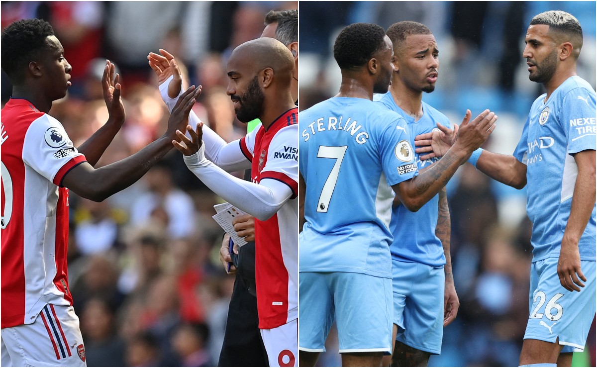 Lacazette and Nketiah and Sterling and Jesus and Mahrez