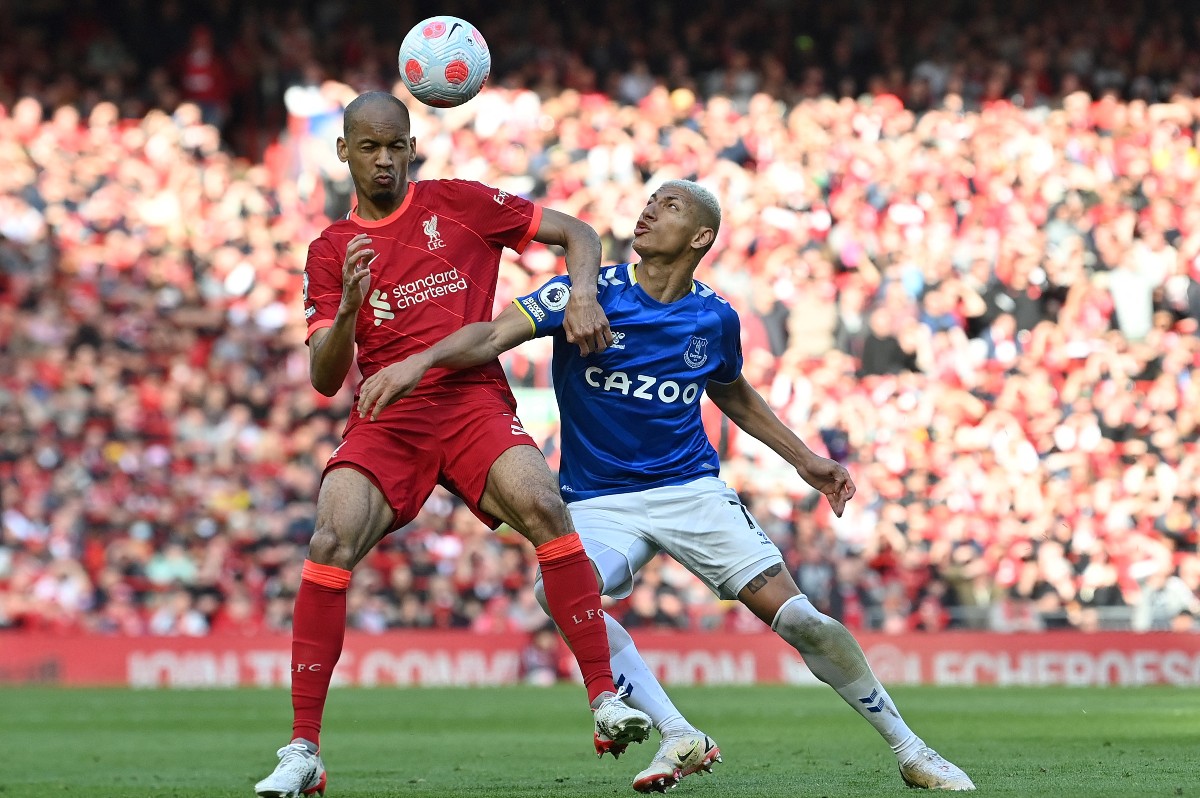 Liverpool vs Everton Fabinho vs Richarlison