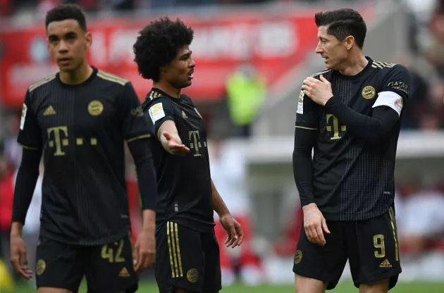 Mainz Bayern Munich Serge Gnabry and Robert Lewandowski