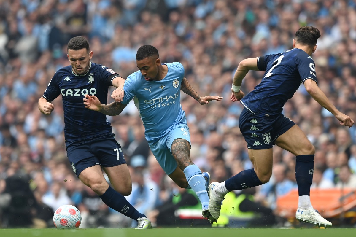 Man City 3-2 Villa Gabriel Jesus John McGinn