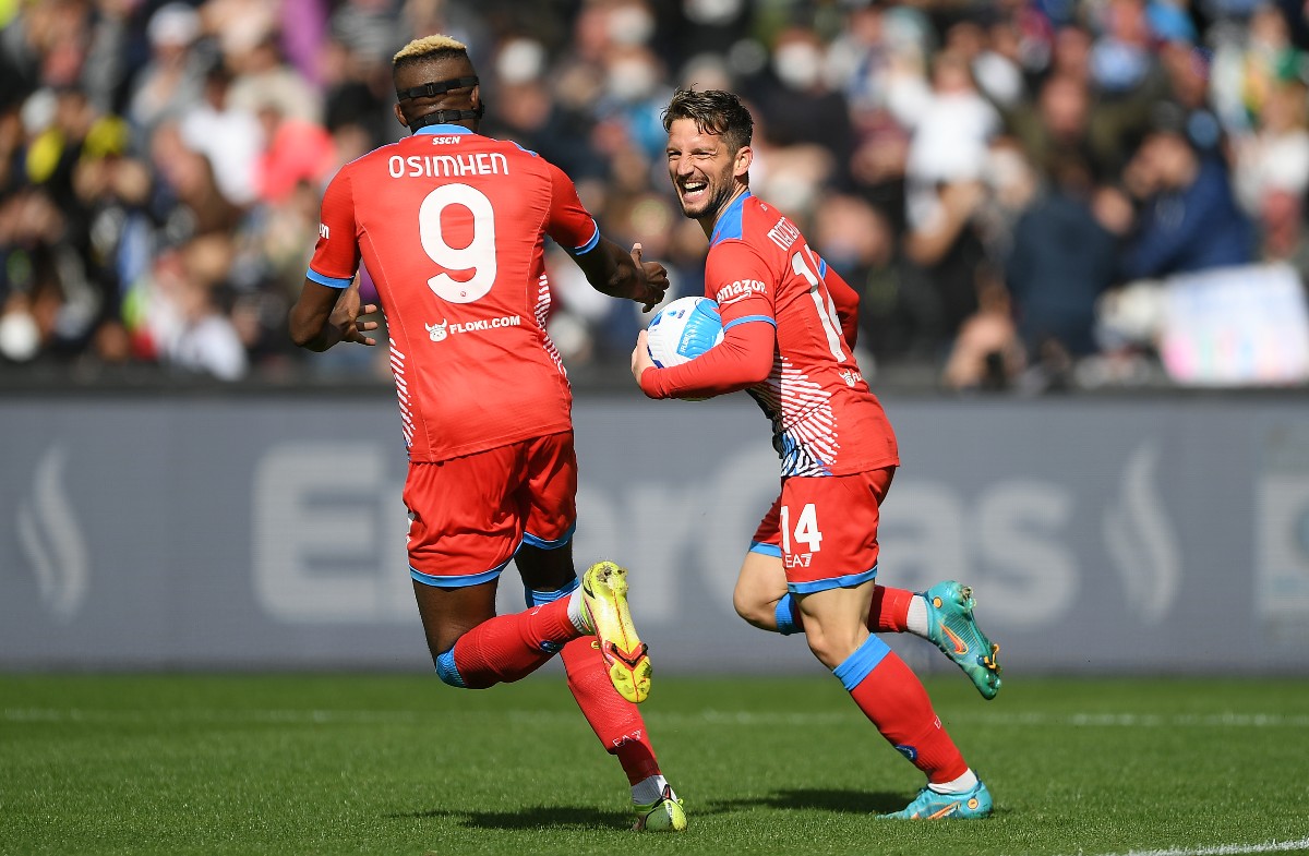 Victor Osimhen Dries Mertens Napoli