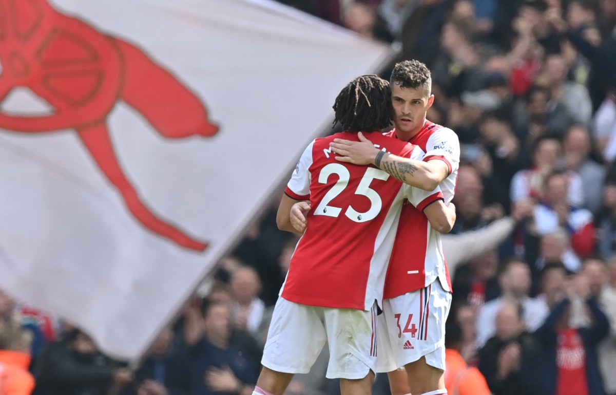arsenal elneny xhaka 2022