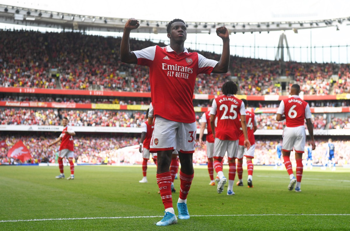 eddie nketiah arsenal 5-1 everton emirates