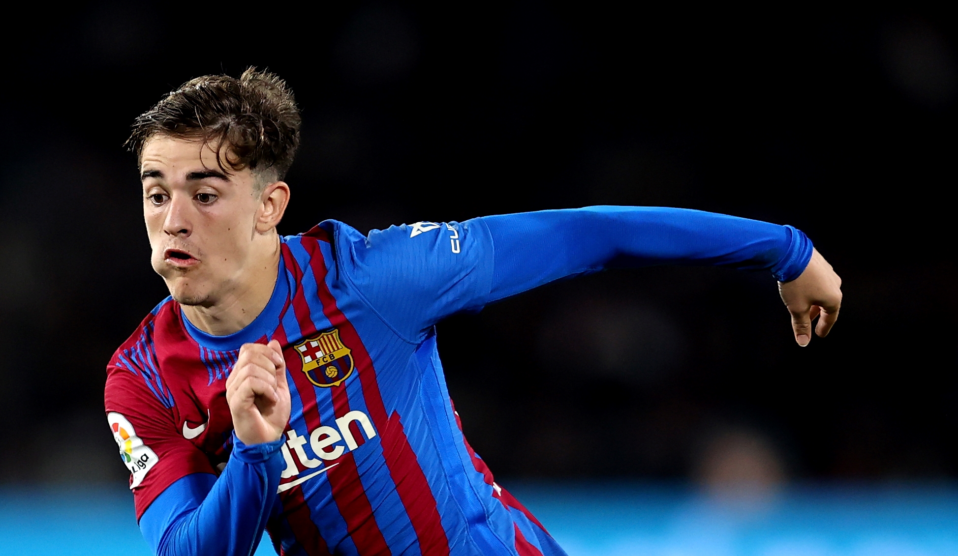 Gavi of FC Barcelona Liverpool