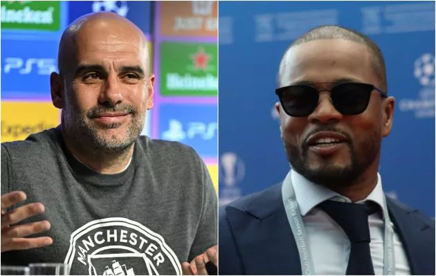 guardiola city evra