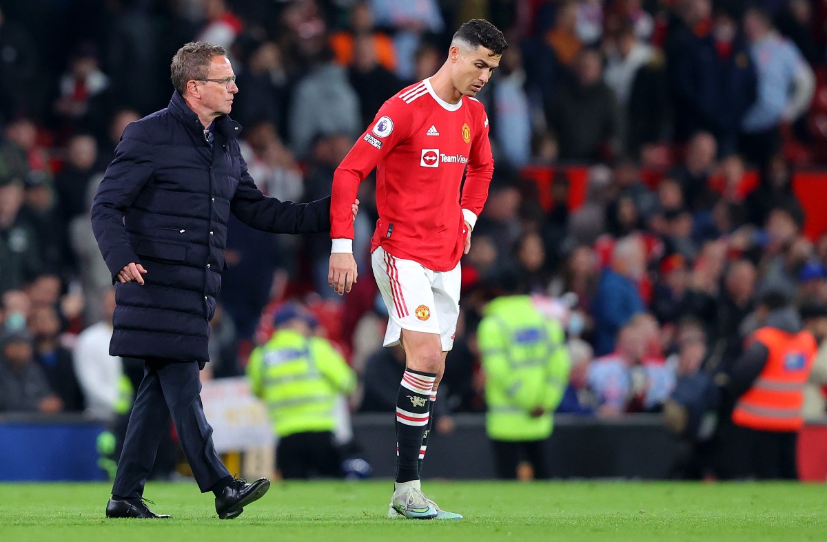 ralf rangnick and cristiano ronaldo manchester united 2022 ralf rangnick and cristiano ronaldo manchester united 2022