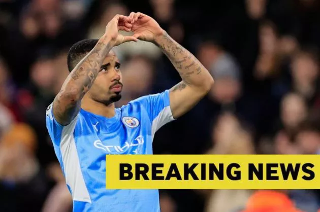 Gabriel Jesus Breaking News Man City FC