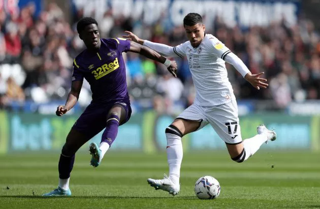Malcolm Ebiowei derby swansea