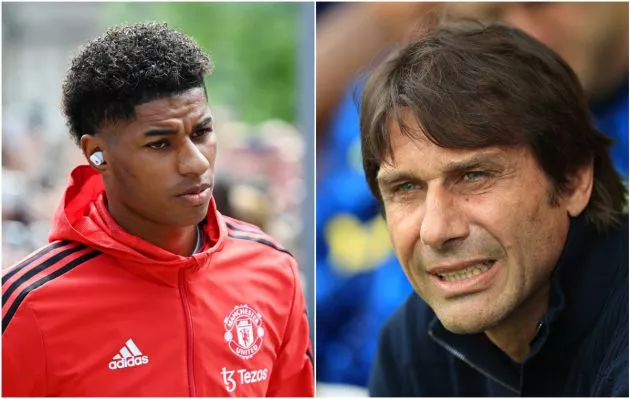 Rashford Man Utd Conte Tottenham
