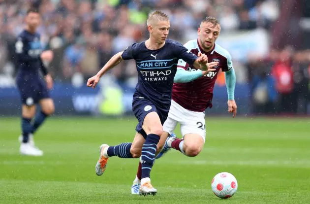West Ham Zinchenko Bowen Man City