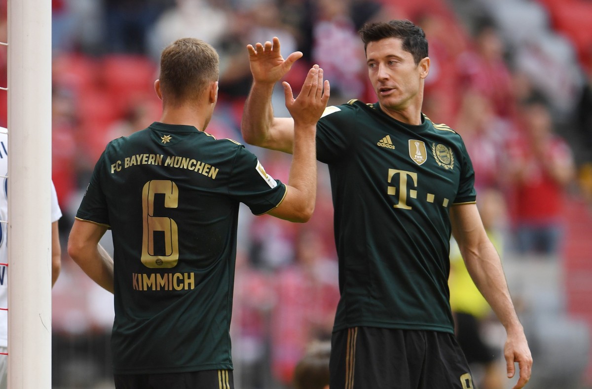 bayern munich joshua kimmich and robert lewandowski