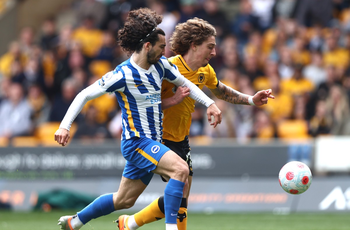cucurella brighton vs wolves