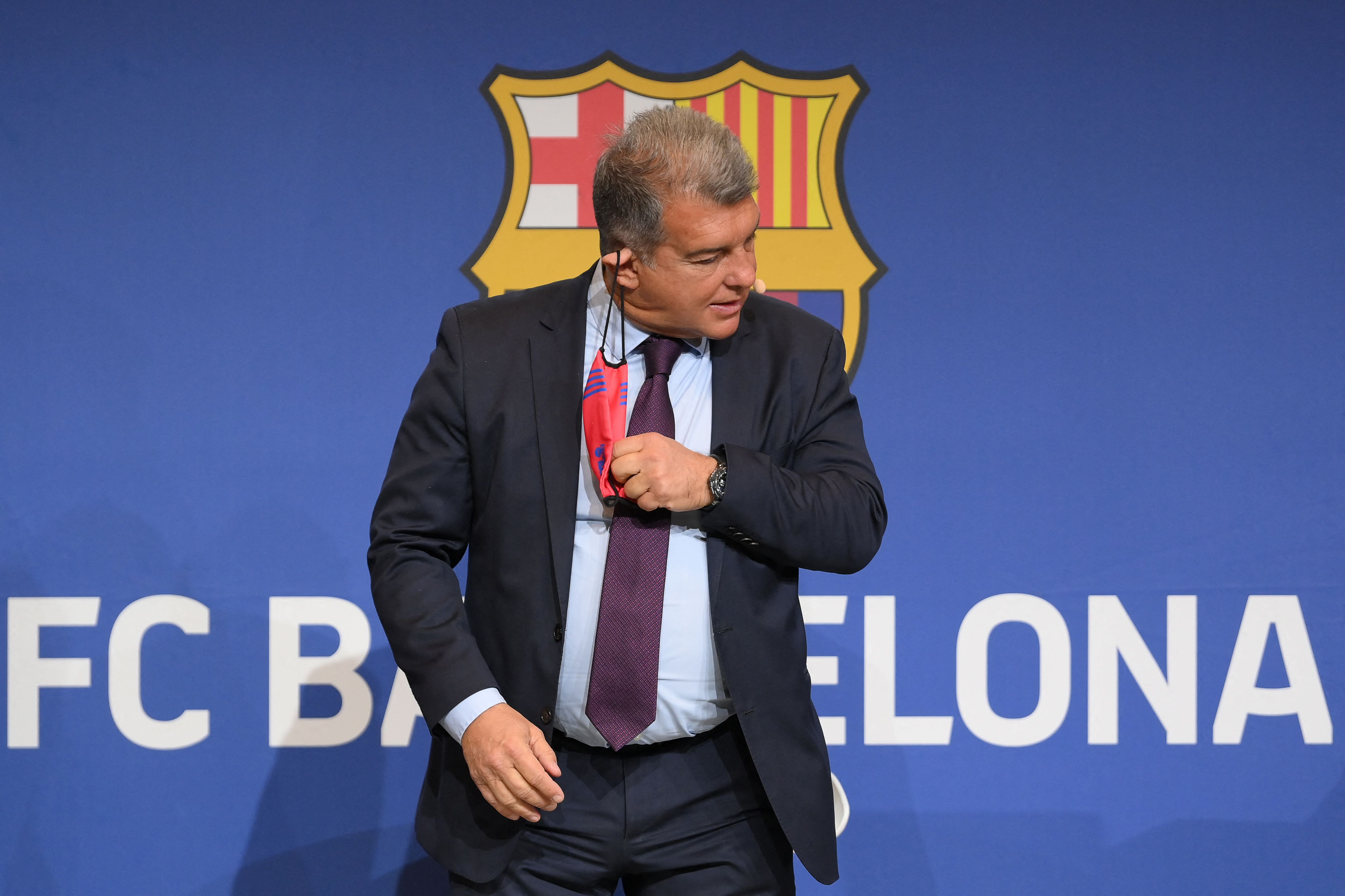 Joan Laporta of FC Barcelona