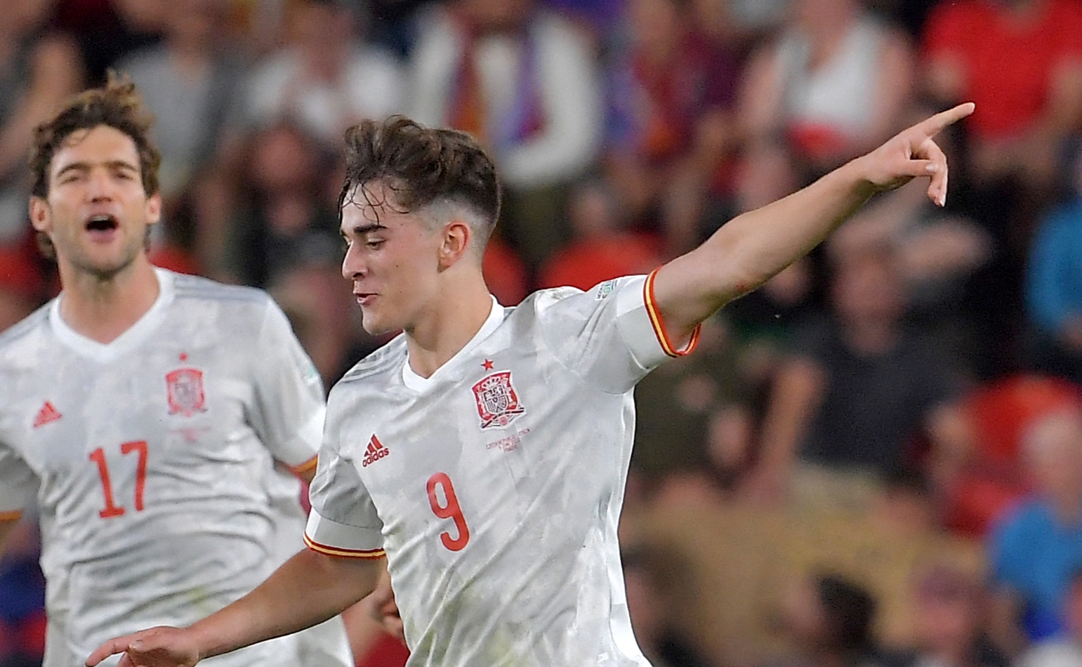 Gavi of Spain and Barcelona Liverpool