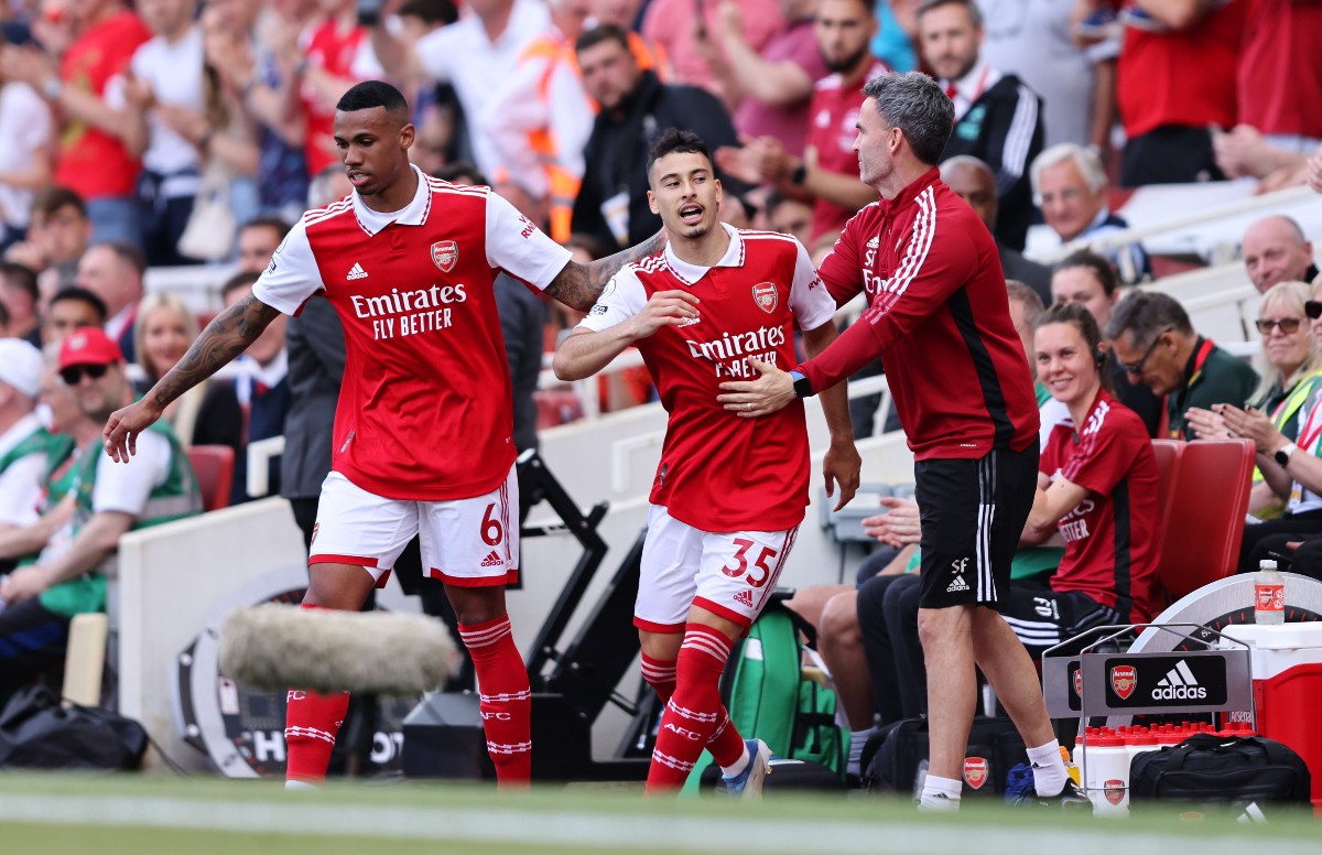 gabriel magalhaes gabriel martinelli arsenal everton