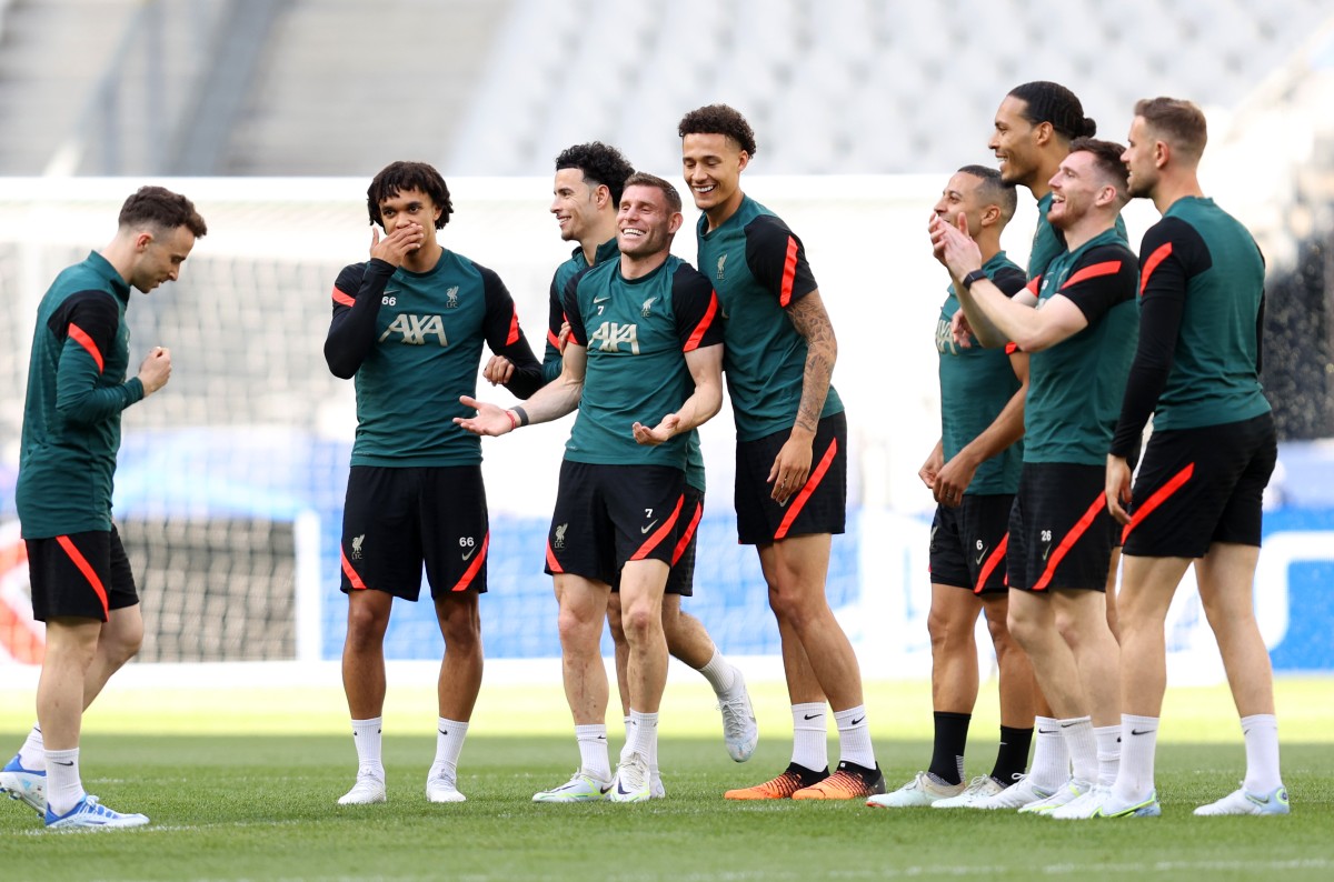 liverpool fc pre-cl final training liverpool fc pre-cl final training