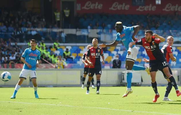 napoli vs genoa victor osimhen