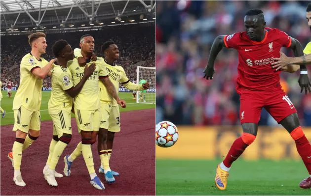 saka mane arsenal liverpool