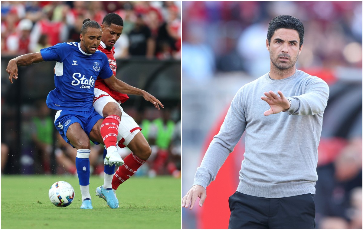 Saliba vs Everton Arteta Arsenal