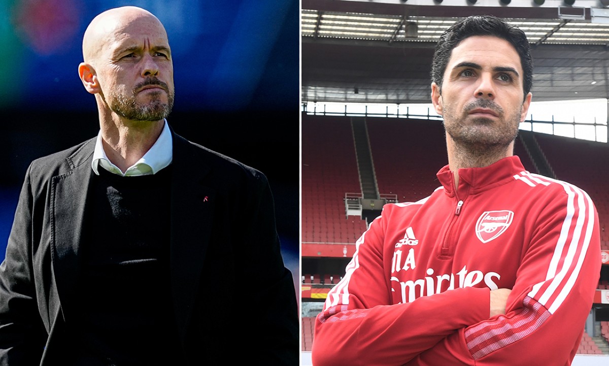 Ten Hag Man U Arteta Arsenal
