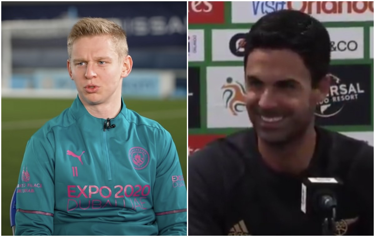 Zinchenko Arteta