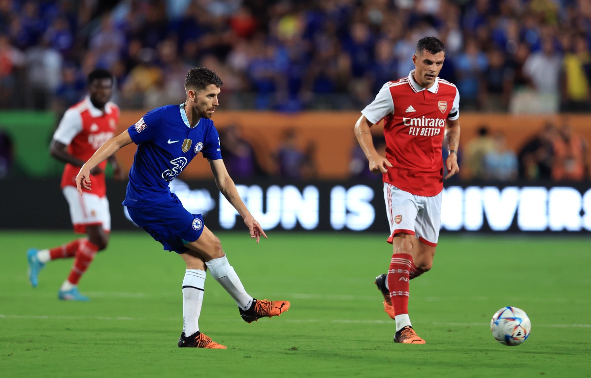 jorginho chelsea xhaka arsenal
