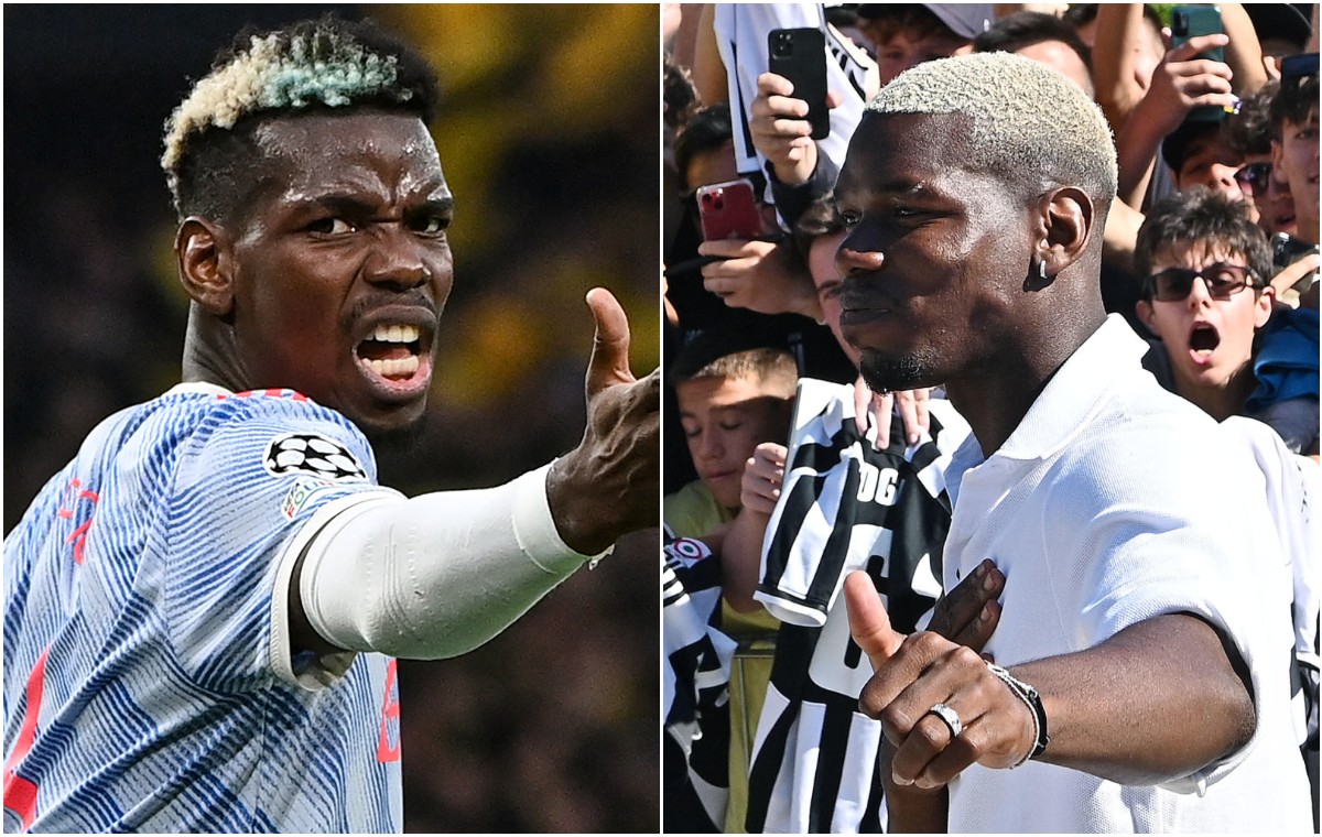 paul pogba man utd vs paul pogba juventus