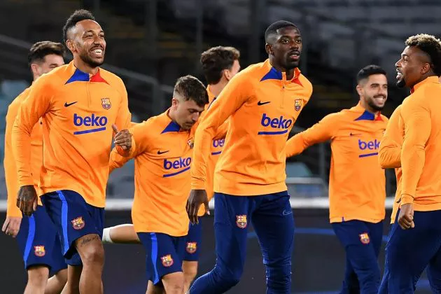 barca aubameyang dembele adama