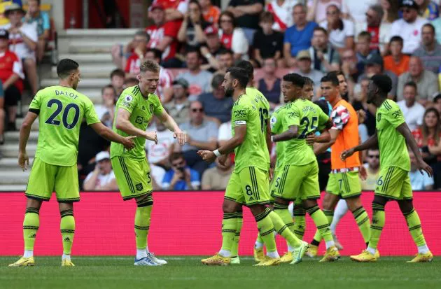 dalot mctominay southampton 0-1 manchester united