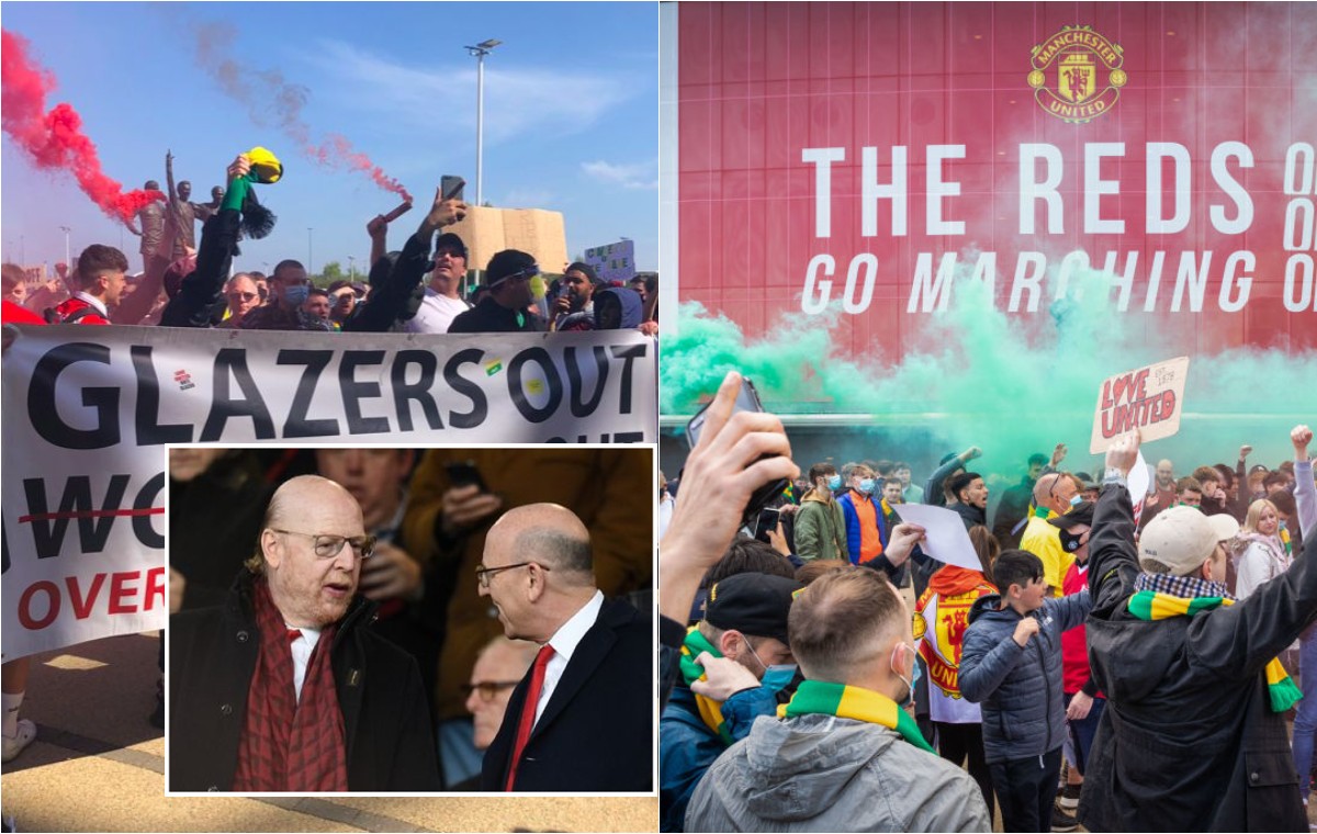 glazers out man utd fan protest glazers out man utd fan protest