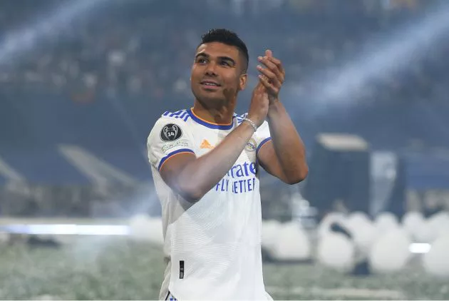 real madrid casemiro celebrations
