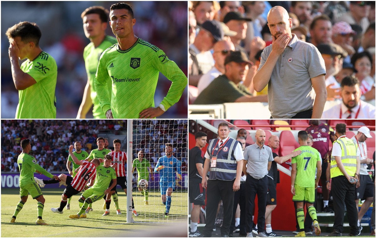 ten hag ronaldo man united vs brentford