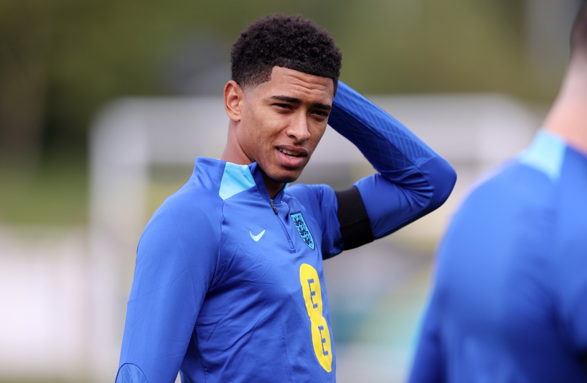 Jude Bellingham in England training