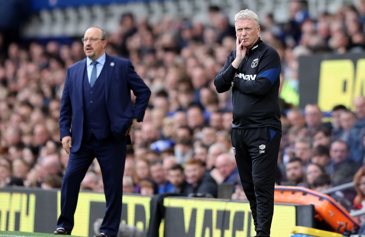 Everton vs West Ham Rafael Benitez David Moyes