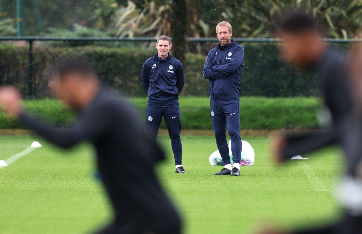 Graham Potter Chelsea FC training session