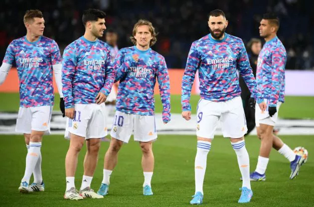 Kroos Asensio Modric Benzema Casemiro Real Madrid