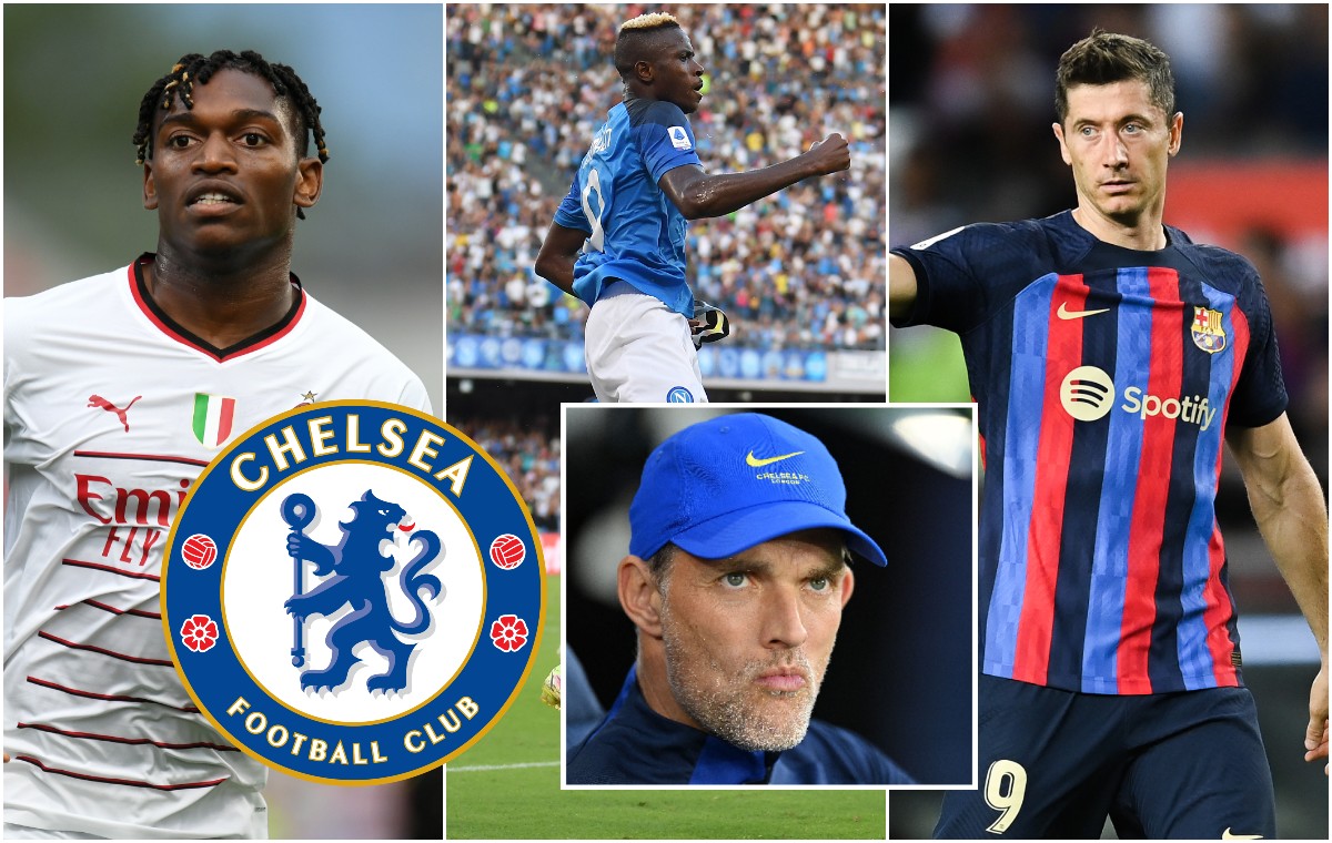 Leao Osimhen Lewandowski Tuchel