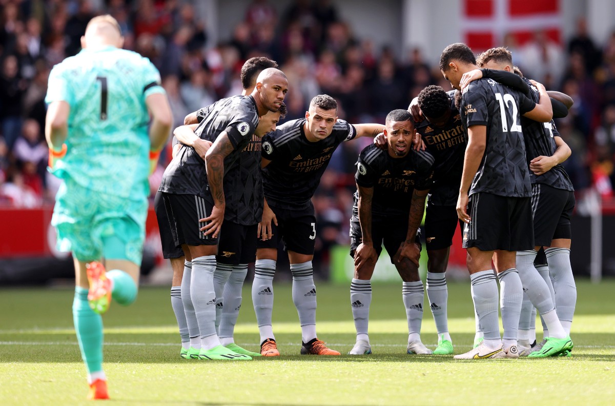 arsenal full line up vs brentford