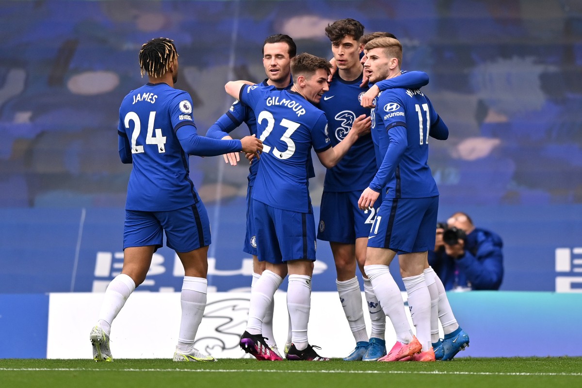 chelsea fulham james chilwell gilmour haverz werner